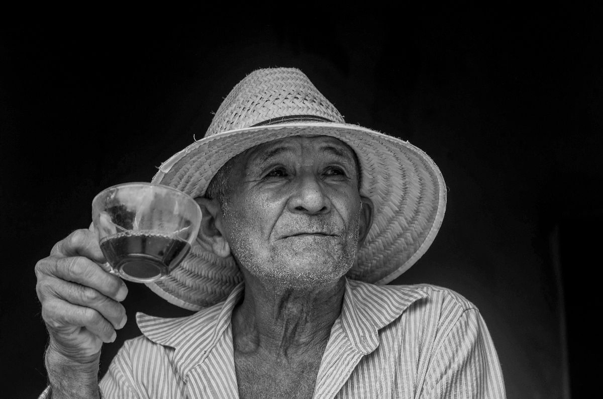 O agricultor e seu café diário