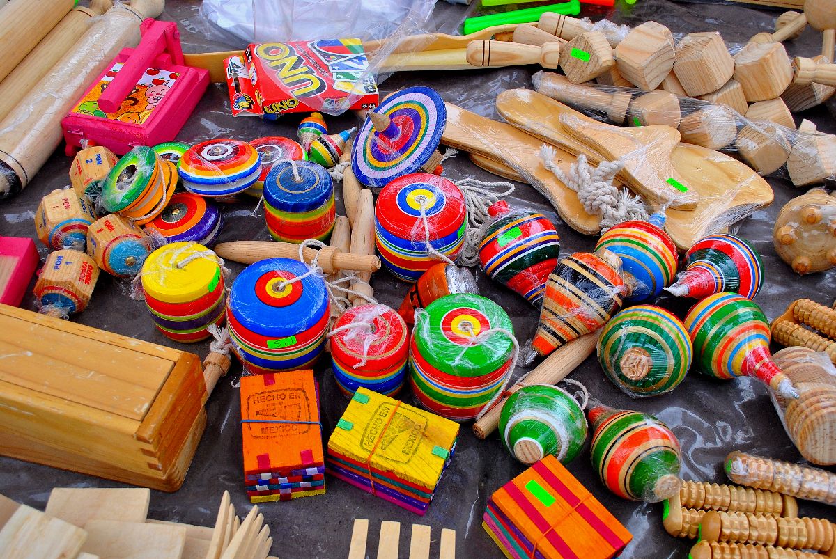 Wood mexican toys