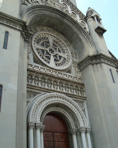 Rosetón gótico de la sagrada familia